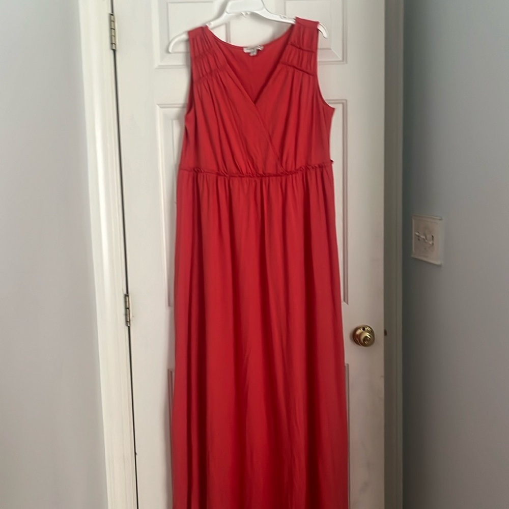 Coldwater Creek Red Maxi Dress